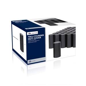 UNITED PACIFIC - UNITED PACIFIC - 10190CB - TAPAS DE TUERCA DE CILINDRO ALTAS NEGRAS MATE DE 33 MM X 4-1/4" - ROSCADAS (PAQUETE DE 60) - Image 9