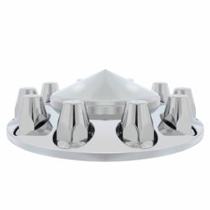 UNITED PACIFIC - UNITED PACIFIC - 10254 - TAPA DE EJE DELANTERO PUNTA CON TAPAS DE TUERCA DE ROSCA ESTÁNDAR DE 33 MM - CROMADA - Image 3