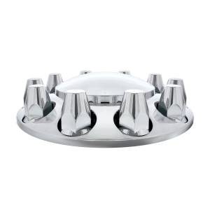 UNITED PACIFIC - UNITED PACIFIC - 10257 - TAPA EJE DELANTERO DOMO CON TAPAS DE TUERCAS A ROSCA ESTÁNDAR DE 33MM - CROMADA (CAJA DE COLORES) - Image 3