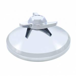UNITED PACIFIC - 10269B - CUBIERTA CROMADA DE 8" CON GIRADOR DE 3 BARRAS PARA LA CUBIERTA DEL EJE TRASERO ARRIBA - BARRAS OSCILANTES IZQUIERDAS (A GRANEL)