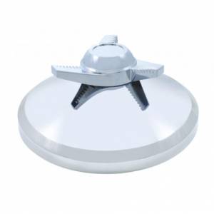 UNITED PACIFIC - 10270B - TAPA CROMADA DE 8" CON GIRADOR DE 3 BARRAS PARA LA CUBIERTA DEL EJE TRASERO SUPERIOR - BARRAS OSCILANTE DERECHAS (A GRANEL)