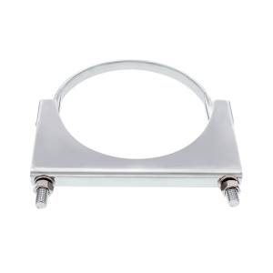 UNITED PACIFIC - 10290 - ABRAZADERA DE ESCAPE CROMADA CON PERNO EN U DE 5"