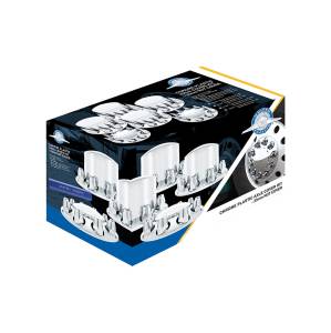 UNITED PACIFIC - UNITED PACIFIC - 10305 - KIT COMBINADO DE TAPA DE EJE DOMO CON TAPAS DE TUERCA DE ROSCA ESTÁNDAR DE 33 MM Y HERRAMIENTA PARA TAPA DE TUERCA - CROMADO - Image 2