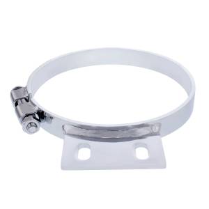 UNITED PACIFIC - 10329 - ABRAZADERA DE ESCAPE DE CABINA CROMADA DE 7" PARA PETERBILT