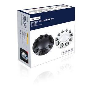 UNITED PACIFIC - UNITED PACIFIC - 10334 - TAPA EJE DELANTERO DOMO CON TAPAS DE TUERCA DE ROSCA ESTÁNDAR DE 33MM - NEGRO MATE (CAJA DE COLOR) - Image 6