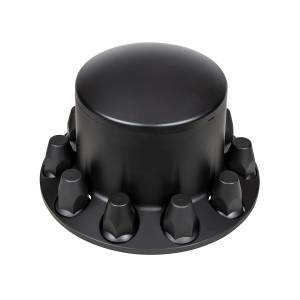 UNITED PACIFIC - 10335 - TAPA DE EJE TRASERO DOMO CON TAPAS DE TUERCAS DE ROSCA ESTÁNDAR DE 33 MM - NEGRO MATE