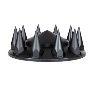 UNITED PACIFIC - 10336 - TAPA DE EJE DELANTERO PUNTA CON TAPAS DE TUERCA ROSCADAS CON PICO DE 33 MM - NEGRO MATE