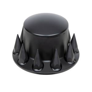 UNITED PACIFIC - 10342 - TAPA DE EJE TRASERO DOMO CON TAPAS DE TUERCA DE ROSCA DE PICO DE 33MM - NEGRO MATE