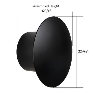 UNITED PACIFIC - UNITED PACIFIC - 10344 - KIT TAPAS EJE TRASERO AERO FULL-MOON - NEGRO MATE - Image 3
