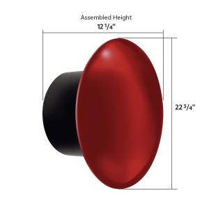 UNITED PACIFIC - UNITED PACIFIC - 10346 - KIT TAPAS EJE TRASERO AERO FULL-MOON - ROJO CANDY - Image 3