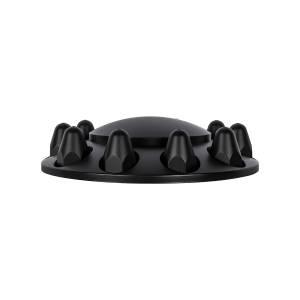 UNITED PACIFIC - UNITED PACIFIC - 10348 - CUBIERTA DE EJE DELANTERO DOMO CON TAPAS DE TUERCA DE EMPUJE DE 1-1/2" - NEGRO MATE (CAJA DE COLOR) - Image 2