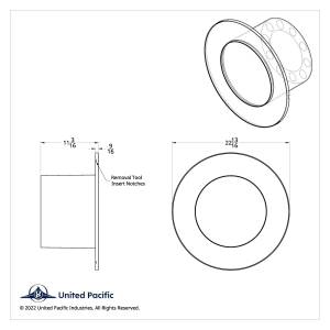 UNITED PACIFIC - UNITED PACIFIC - 10360 - KIT TAPAS EJE TRASERO FLAT AERO - NEGRO MATE - Image 9