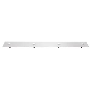UNITED PACIFIC - UNITED PACIFIC - 10402 - PLACA LISA PARA GUARDABARROS SUPERIOR CROMADA DE 2" X 24" - PERNO A TRAVÉS - Image 2