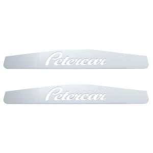 UNITED PACIFIC - 10434P - PLACA DE GUARDABARROS INFERIOR PETERCAR CROMADA DE 4" X 24" - PERNO SOLDADO (TARJETA DE 2)