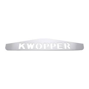 UNITED PACIFIC - 10435 - PLACA DE GUARDABARROS INFERIOR KWOPPER CROMADA DE 4" X 24" - ESPÁRRAGO SOLDADO