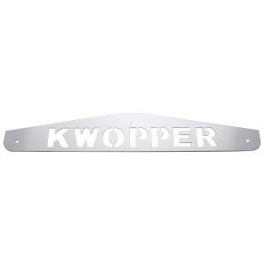 UNITED PACIFIC - 10439 - PLACA DE GUARDABARROS INFERIOR KWOPPER CROMADA DE 4" X 24" - PERNO A TRAVÉS