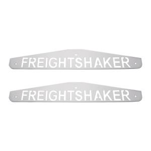 UNITED PACIFIC - 10440P - PLACA DE SOLAPA DE LODO INFERIOR FREIGHTSHAKER CROMADA DE 4" X 24" - PERNO A TRAVÉS (TARJETA DE 2)