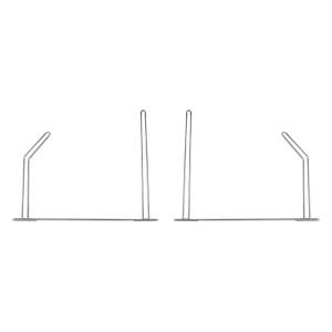 UNITED PACIFIC - 10456 - SOPORTE ANTIVELA ANGULADO 24" (PAR)