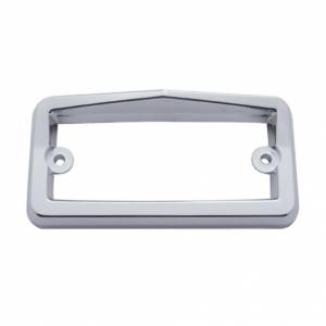 UNITED PACIFIC - 10547 - BISEL DE LUZ DE VISERA RECTANGULAR DE PLÁSTICO CROMADO PARA FREIGHTLINER