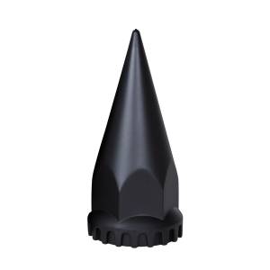 UNITED PACIFIC - 10548B - TAPA DE TUERCA DE ESPIGA NEGRA MATE DE 33 MM X 4-3/4" CON BRIDA - ROSCADA (A GRANEL)