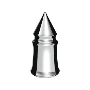 UNITED PACIFIC - 10553B - TAPA DE TUERCA DE PICO EN V DE PLÁSTICO CROMADO DE 33 MM X 4-3/8" - ROSCADA (A GRANEL)