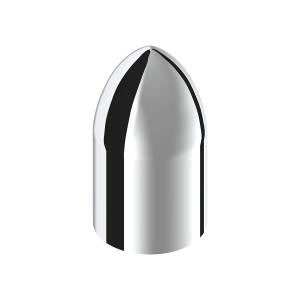 UNITED PACIFIC - 10564B - TAPA DE TUERCA DE BALA DE PLÁSTICO CROMADA DE 33 MM X 3-7/8" - ROSCADA (A GRANEL)