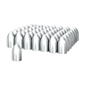 UNITED PACIFIC - 10564CB - TAPAS DE TUERCA DE BALA DE PLÁSTICO CROMADO DE 33 MM X 3-7/8" - ROSCABLES (PAQUETE DE 60)