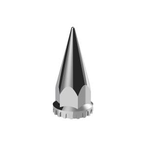 UNITED PACIFIC - 10569B - TAPA DE TUERCA SUPER SPIKE CROMADA DE 33 MM X 4-3/4" - ROSCADA (A GRANEL)