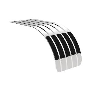 UNITED PACIFIC - 10619 - MEDIO GUARDABARROS DE ACERO INOXIDABLE 430 (GA 18) DE 66" - SERIE SR (PAR)