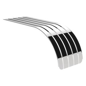 UNITED PACIFIC - 10622 - MEDIO GUARDABARROS DE ACERO INOXIDABLE 430 DE 80" (GA 18) - SERIE SR (PAR)