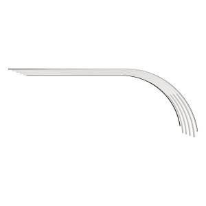 UNITED PACIFIC - UNITED PACIFIC - 10622 - MEDIO GUARDABARROS DE ACERO INOXIDABLE 430 DE 80" (GA 18) - SERIE SR (PAR) - Image 6