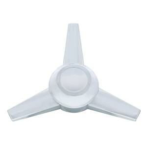 UNITED PACIFIC - 10722 - PLÁSTICO CROMADO 3 SÓLO SPINNER DE BARRA RECTA EXTRA GRANDE