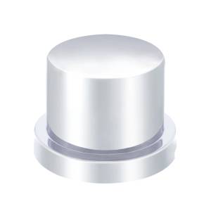 UNITED PACIFIC - 10752B - TAPA DE TUERCA SUPERIOR PLANA DE PLÁSTICO CROMADA DE 9/16" X 11/16" - A PRESIÓN (A GRANEL)