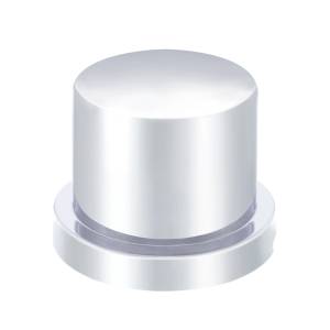 UNITED PACIFIC - 10754B - TAPA DE TUERCA SUPERIOR PLANA DE PLÁSTICO CROMADA DE 11/16" X 15/16" - A PRESIÓN (A GRANEL)