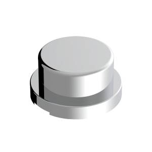 UNITED PACIFIC - 10755 - TAPAS DE TUERCA PLANAS DE PLÁSTICO CROMADO DE 3/4" X 5/8" - A PRESIÓN (PAQUETE DE 10)