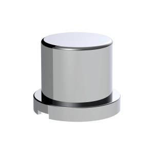 UNITED PACIFIC - 10757B - TAPA DE TUERCA SUPERIOR PLANA DE PLÁSTICO CROMADA DE 15/16" X 1-3/16" - A PRESIÓN (A GRANEL)
