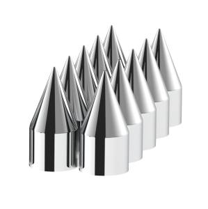 UNITED PACIFIC - 10762 - TAPAS DE TUERCA DE PLÁSTICO CROMADAS DE 9/16" X 1-1/2" - A PRESIÓN (PAQUETE DE 10)