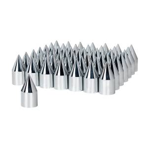 UNITED PACIFIC - 10769CB - TAPAS DE TUERCA DE PLÁSTICO CROMADAS DE 33 MM X 3-1/8" - A PRESIÓN (PAQUETE DE 60)