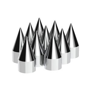 UNITED PACIFIC - 10770 - TAPAS DE TUERCA DE PLÁSTICO CROMADAS DE 1-1/2" X 4-1/8" - A PRESIÓN (PAQUETE DE 10)