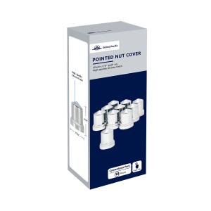 UNITED PACIFIC - UNITED PACIFIC - 10771 - TAPAS DE TUERCAS EN PUNTA DE PLÁSTICO CROMADO DE 33 MM X 2-1/4" - A PRESIÓN CON BRIDA (CAJA DE COLOR DE 10) - Image 5