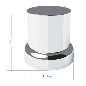 UNITED PACIFIC - UNITED PACIFIC - 10772 - TAPAS DE TUERCAS SUPERIORES PLANAS DE PLÁSTICO CROMADO DE 33 MM X 2" CON BRIDA - A PRESIÓN (PAQUETE DE 10) - Image 5