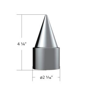 UNITED PACIFIC - UNITED PACIFIC - 10779 - TAPAS DE TUERCA DE PLÁSTICO CROMADAS DE 1-1/2" X 4-1/4" - A PRESIÓN (PAQUETE DE 10) - Image 6