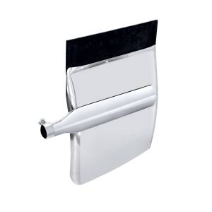 UNITED PACIFIC - 10808 - JUEGO DE GUARDABARROS CUARTO DE INOXIDABLE DE 24" X 24" - SOPORTE TRIÁNGULO