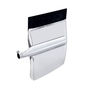 UNITED PACIFIC - 10809 - JUEGO DE GUARDABARROS CUARTO DE INOXIDABLE DE 24" X 27" - SOPORTE TRIÁNGULO