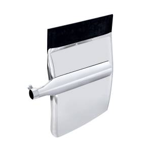 UNITED PACIFIC - 10814 - JUEGO DE GUARDABARROS CUARTO DE INOXIDABLE DE 24" X 29" - SOPORTE TRIÁNGULO