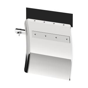 UNITED PACIFIC - UNITED PACIFIC - 10845 - GUARDABARROS CUARTO DE INOXIDABLE 430 DE 24" X 27" CON JUEGO DE SOPORTE DE TUBO (PAR) - Image 2