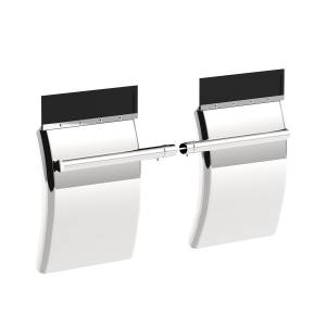 UNITED PACIFIC - UNITED PACIFIC - 10845 - GUARDABARROS CUARTO DE INOXIDABLE 430 DE 24" X 27" CON JUEGO DE SOPORTE DE TUBO (PAR) - Image 7