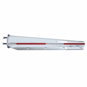 UNITED PACIFIC - 10849 - PERCHAS PARA GUARDABARROS DE ACERO INOXIDABLE DE 30" CON REFLECTOR - PATRÓN DE PERNOS DE 2-1/2" (PAR)