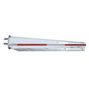 UNITED PACIFIC - 10850 - PERCHAS PARA GUARDABARROS DE ACERO INOXIDABLE DE 30" CON REFLECTOR - PATRÓN DE PERNOS DE 2" (PAR)