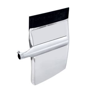 UNITED PACIFIC - 10854 - JUEGO DE GUARDABARROS CUARTO DE INOXIDABLE DE 24" X 34" - SOPORTE TRIÁNGULO